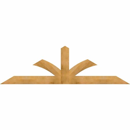 Ekena Millwork Richland Rough Sawn Timber Gable Bracket, Western Red Cedar, 96"W x 28"H x 2"D x 6"F, 7/12 Pitch GBW096X28X0206RIC00RWR